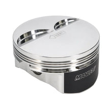 Load image into Gallery viewer, Manley Small Block Chevrolet LS Series -4cc Flat Top Piston Set - Installation View