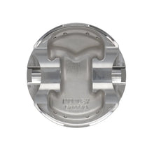 Load image into Gallery viewer, Manley Small Block Chevy 4 Barrel Class 4in Bore - 1.55in CD - -4 cc Dish Piston Set - Side View