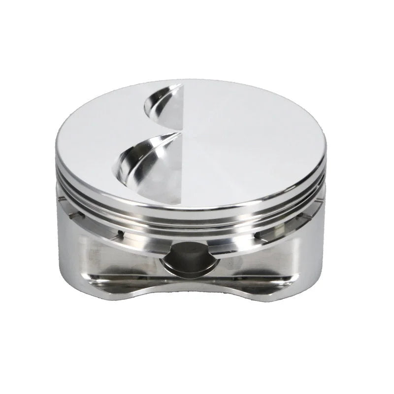 Manley Small Block Chevy 4 Barrel Class 4in Bore - 1.55in CD - -4 cc Dish Piston Set - Back View