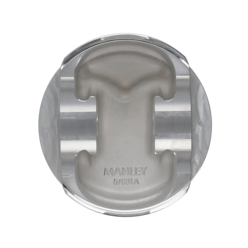 Manley Small Block Chevy 4.030in Bore 1.550in CD -2.5cc Dish Platinum Series Pistons - E/D - Back View