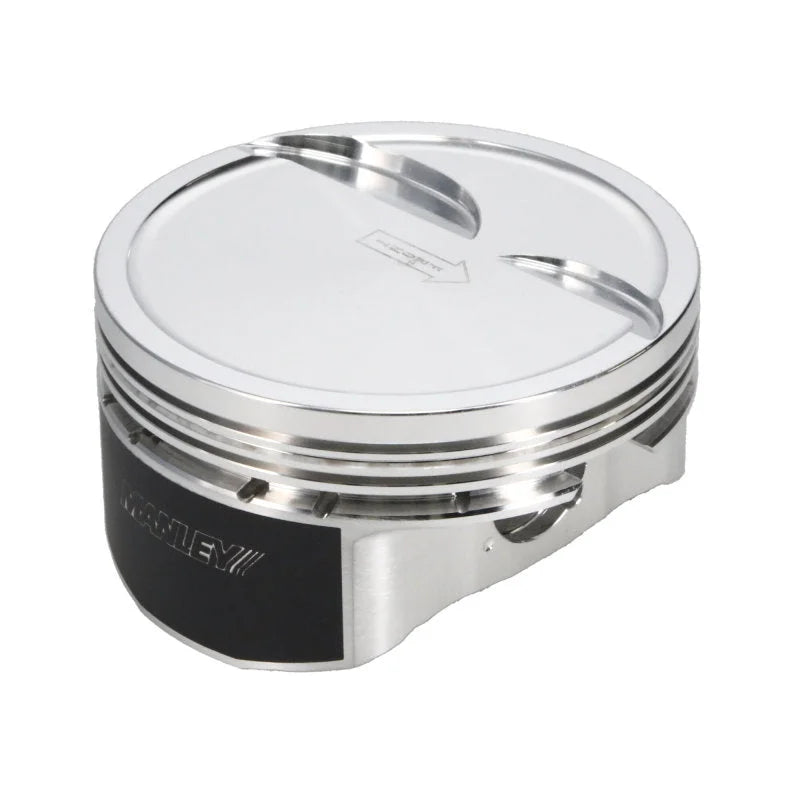 Manley Small Block Chevy LS Series 4.030in Bore 1.115in CD 10cc Dish Platinum Series Pistons - Side View