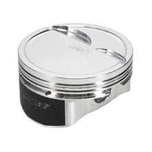Load image into Gallery viewer, Manley Small Block Chevy LS Series 4.030in Bore 1.115in CD 10cc Dish Platinum Series Pistons - E/D - Side View
