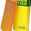 Load image into Gallery viewer, Mann-Filter Air Filter C 33 130 fits 1991-1995 BMW 525i / M5 - Side View