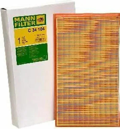Mann-Filter Air Filter C 34 104 fits 1998-2002 Mercedes-Benz C43 AMG / CLK55 AMG / E55 AMG - Side View