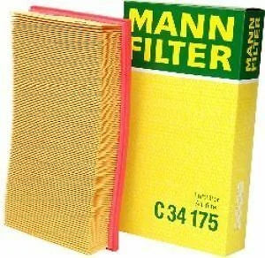 Mann-Filter Air Filter C 34 175 fits 1996-1999 Mercedes-Benz E300 / E320 / E420 / E430 - Side View
