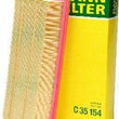 Load image into Gallery viewer, Mann-Filter Air Filter C 35 154 fits 2005-2006 2008-2018 Audi / Volkswagen - Back View