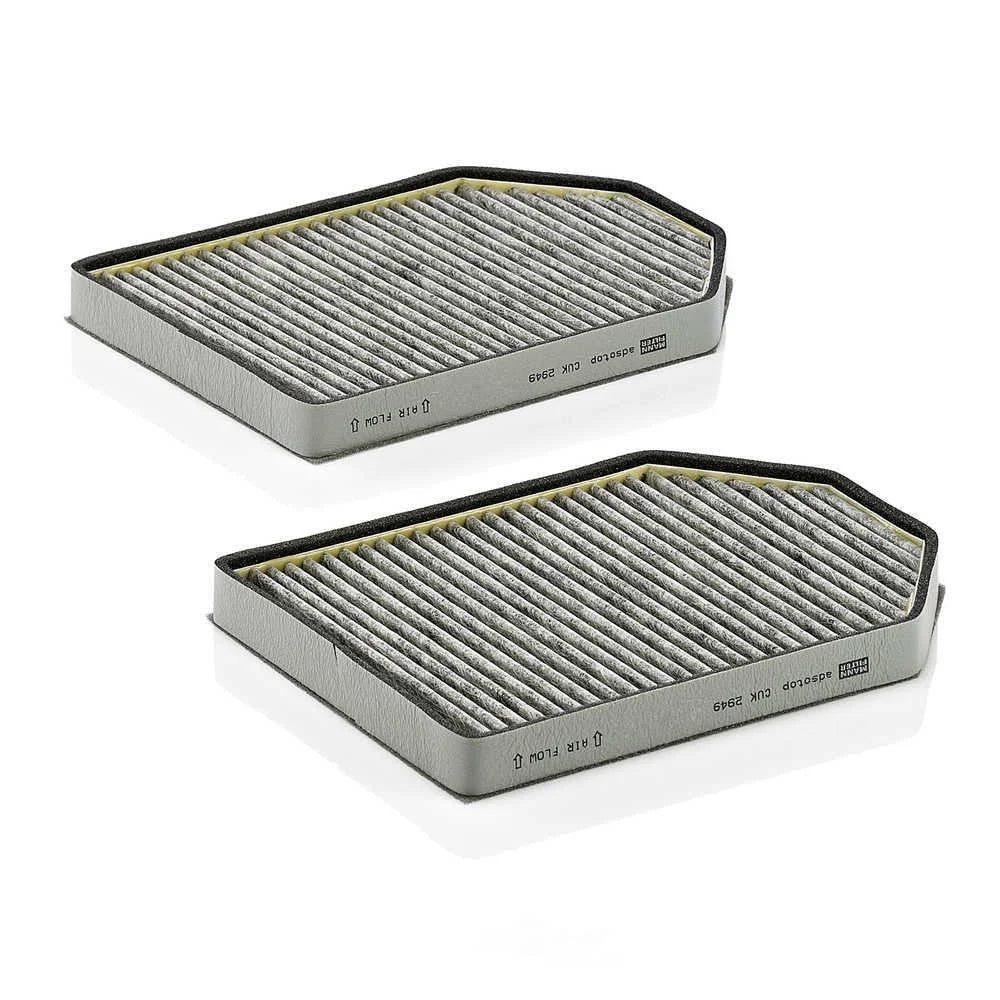 Mann-Filter Cabin Air Filter Set CUK 2949-2 fits 1997-2003 Audi A8 / A8 Quattro / S8 - Side View