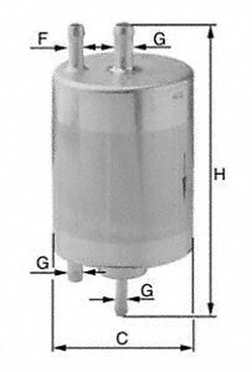 Mann-Filter Fuel Filter WK 720 fits 1998-2008 Mercedes-Benz C230, C240, C280, C32 AMG, C320, C43 AMG, CL500, CL55 AMG