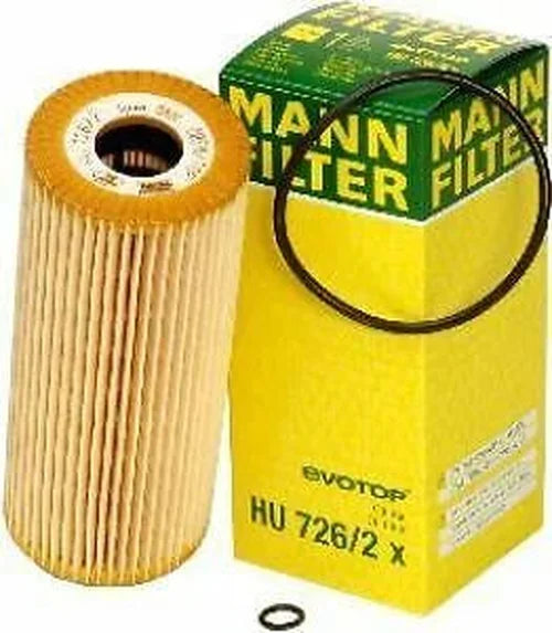 Mann-Filter Oil Filter HU 726/2 X fits 1998-2006 Volkswagen Beetle / Golf / Jetta / Passat - Side View