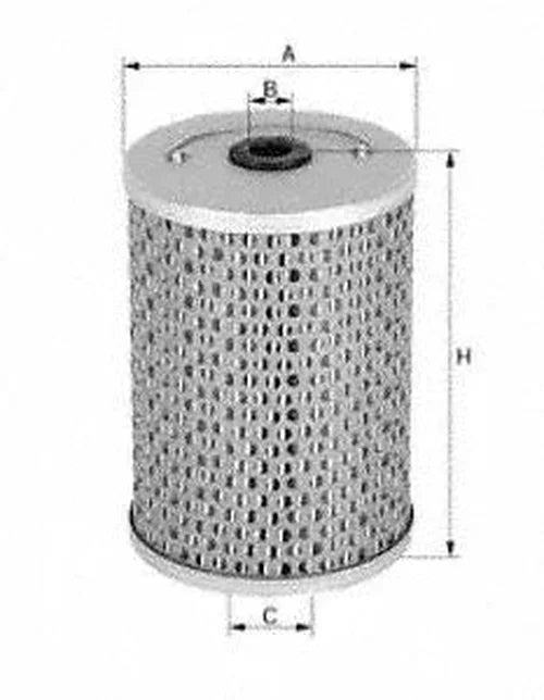 Mann-Filter Oil Filter Kit H 829/1 X fits Vehicle Fitments - Back View