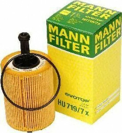 Mann-Filter Oil Filter Kit HU 719/7 X fits 2001-2014 Audi A3, A3 Quattro, TT Quattro / Volkswagen Beetle, CC, Eos, EuroVan, Golf, Jetta, Passat, R32