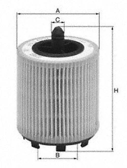 Mann-Filter Oil Filter Kit HU 719/7 X fits 2001-2014 Audi A3, A3 Quattro, TT Quattro / Volkswagen Beetle, CC, Eos, EuroVan, Golf, Jetta, Passat, R32