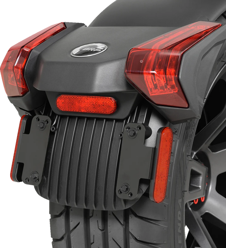 Marker Light - Red Show Chrome - Back View