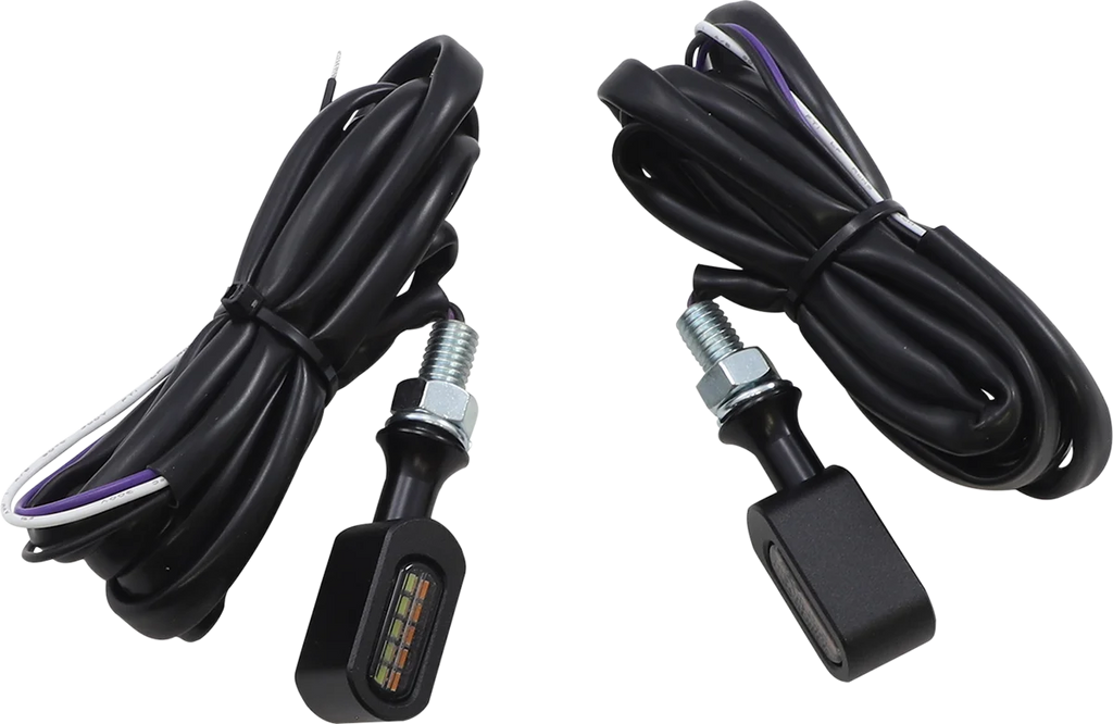 Marker Light - Smoke/Amber - Matte Black DragSpecialties L22-6042MBME - Main Product View