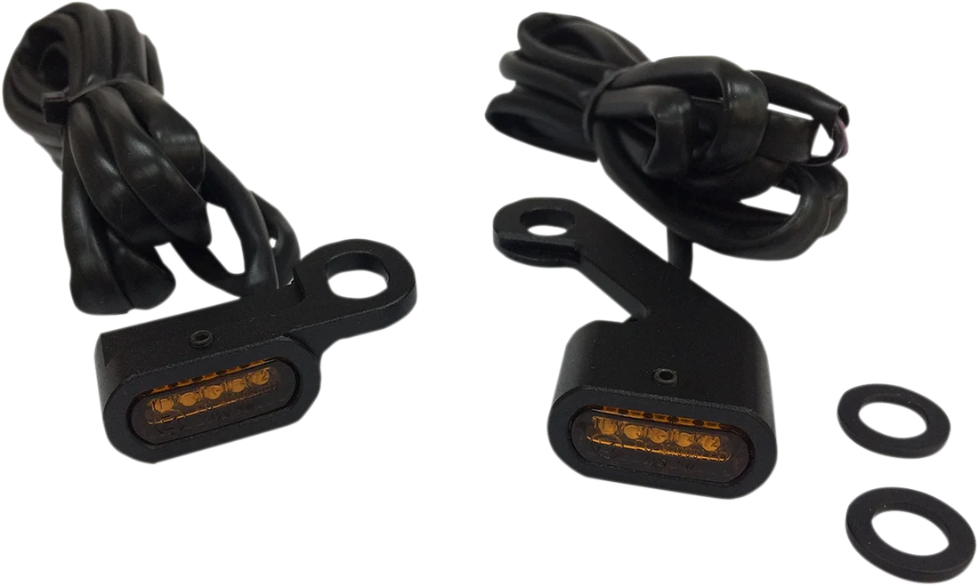 Marker Lights - Black - Smoke Lens - '04-'13 XL DragSpecialties L22-0236MBMENU - Detail View