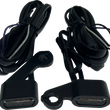 Load image into Gallery viewer, Marker Lights - Matte Black - Amber Lens - '04-'13 XL DragSpecialties L22-0236DMBE - Main Product View