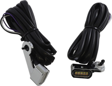 Load image into Gallery viewer, Marker Lights - White/Amber - Chrome DragSpecialties L22-0231DCE - Main Product View