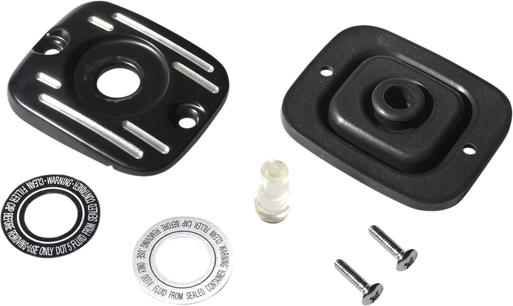 Master Cylinder Cover - Black DragSpecialties 78150 - Side View