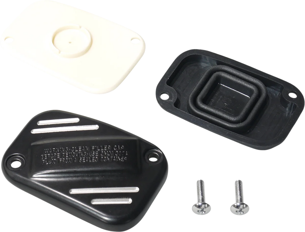 Master Cylinder Cover - Black DragSpecialties 78151 - Side View