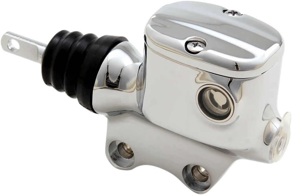 Master Cylinder - Rear - Chrome DragSpecialties 148004-BC422 - Side View