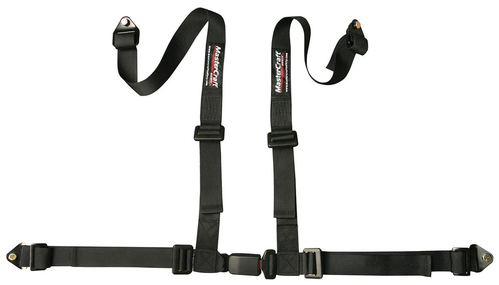 Mastercraft Racing Products Seat Belt Restraint 2in 4 Point Bolt In Black 114004