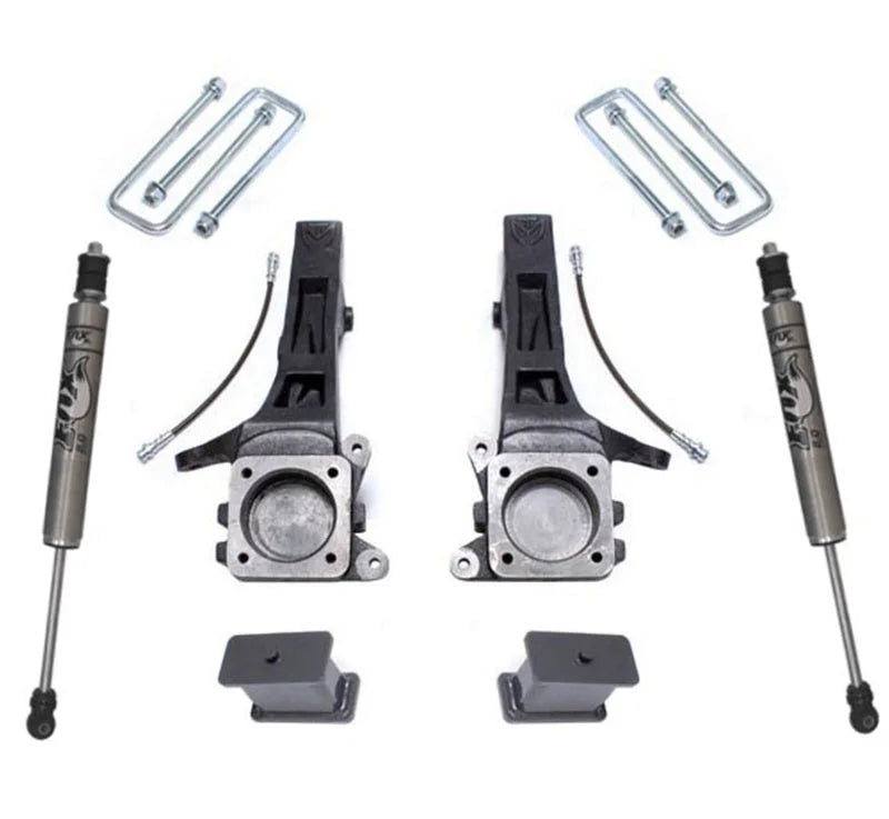 MaxTrac 05-18 Toyota Tacoma 2WD 6 Lug 4in/2in MaxPro Elite Spindle Lift Kit w/FOX Shocks