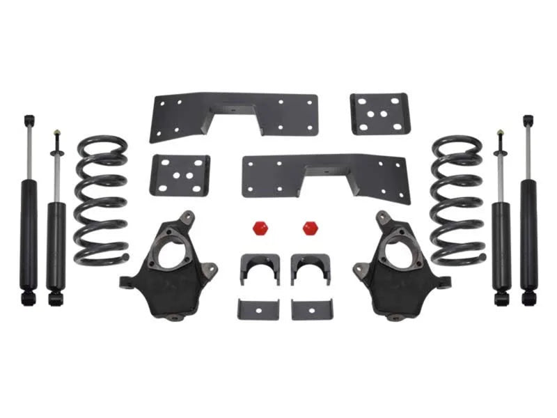 MaxTrac 99-06 GM C1500 2WD V6 3in/5in Lowering Spindle Kit