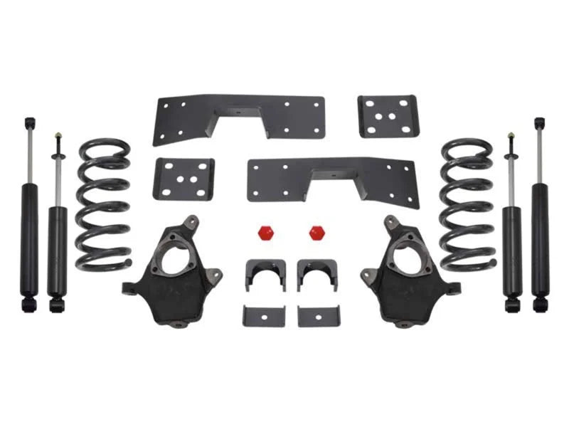 MaxTrac 99-06 GM C1500 2WD V6 4in/6in Lowering Spindle Kit