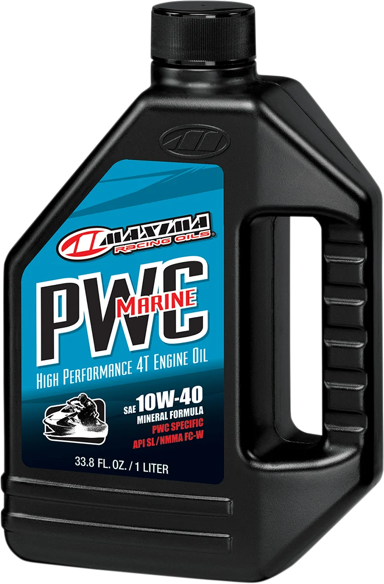 Maxima - 4T Marine Oil - 10W40 1L - 14901 - Side View
