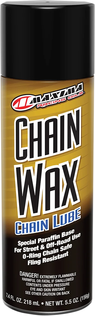 Maxima - Chain Wax Lube - 5.5 oz. net wt. - Aerosol - 74908 - Side View