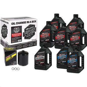 Maxima - M8 Synthetic 20W-50 Oil Change Kit - Black Filter - 90-129018PB