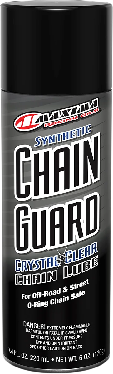 Maxima - Synthetic Chain Guard Lube - 6 oz. net wt. - Aerosol - 77908 - Side View