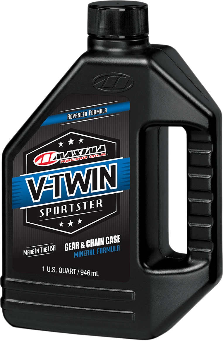 Maxima - V-Twin Chain/Gear Oil - 1 U.S. quart - 40-03901 - Side View