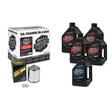 Load image into Gallery viewer, Maxima V-Twin Oil Change Kit Synthetic w/Chrome Filter Sportster