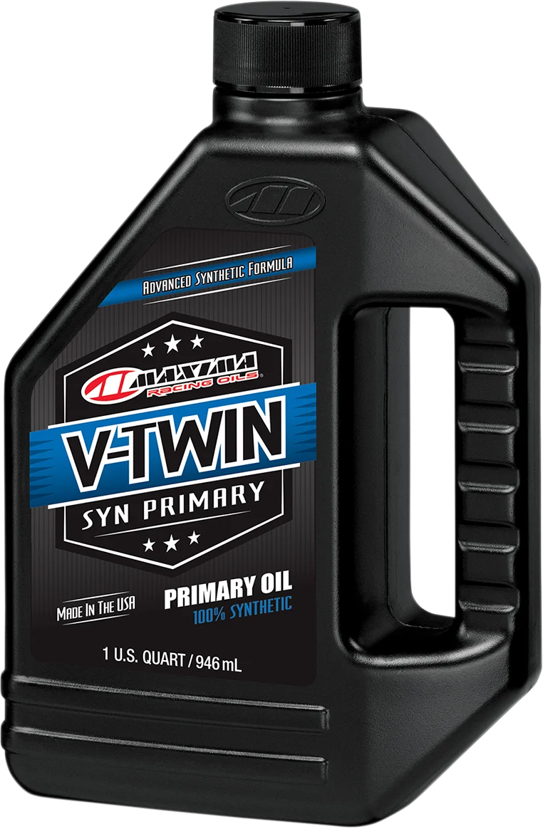 Maxima - V-Twin Synthetic Primary Oil - 1 US quart - 40-05901 - Side View