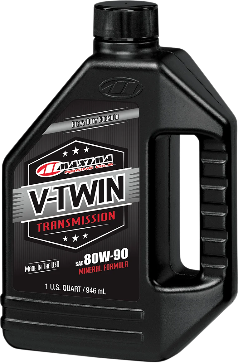 Maxima - V-Twin Transmission Oil - 80W-90 - 1 U.S. quart - 40-02901 - Side View