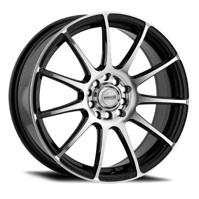 Maxxim Champ 16x7 10x100/114.3 ET40 Machined Face / Gloss Black