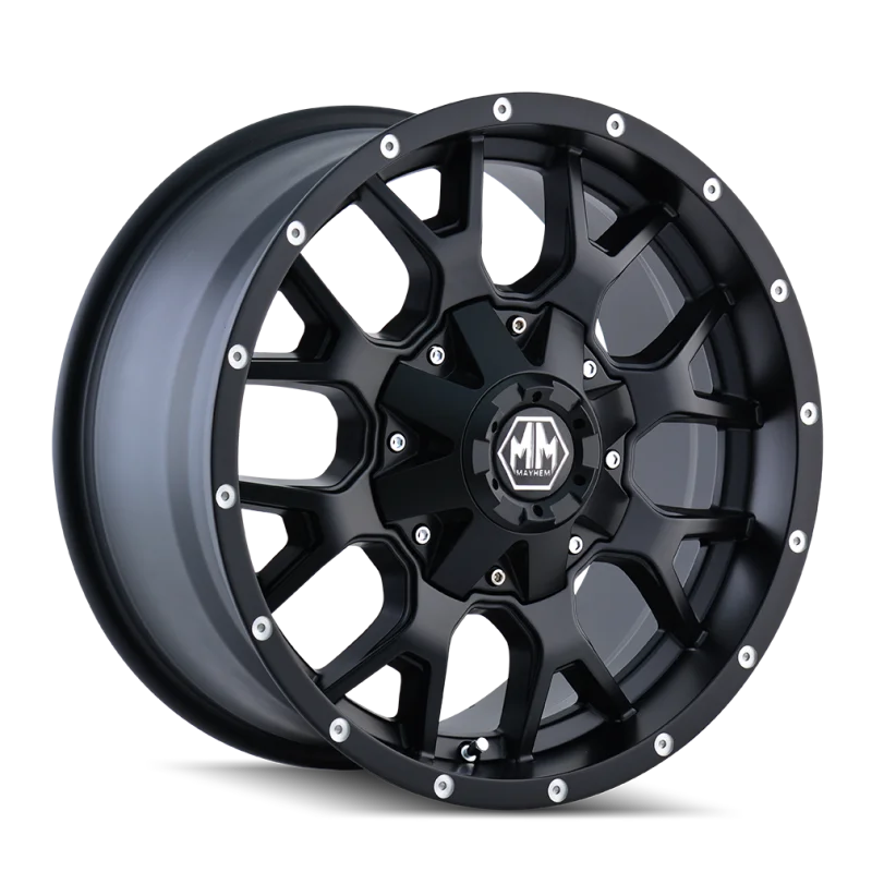 Mayhem 8015 Warrior 18x9 / 8x170 BP / -12mm Offset / 125.2mm Hub Matte Black Wheel
