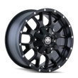 Load image into Gallery viewer, Mayhem 8015 Warrior 20x9 / 6x120 BP / 30mm Offset / 78.1mm Hub Matte Black Wheel - Side View