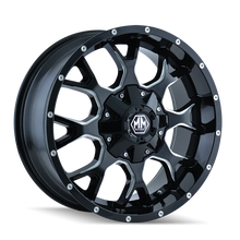 Load image into Gallery viewer, Mayhem 8015 Warrior 20x9 / 8x170 BP / 18mm Offset / 125.2mm Hub Gloss Black Milled Wheel