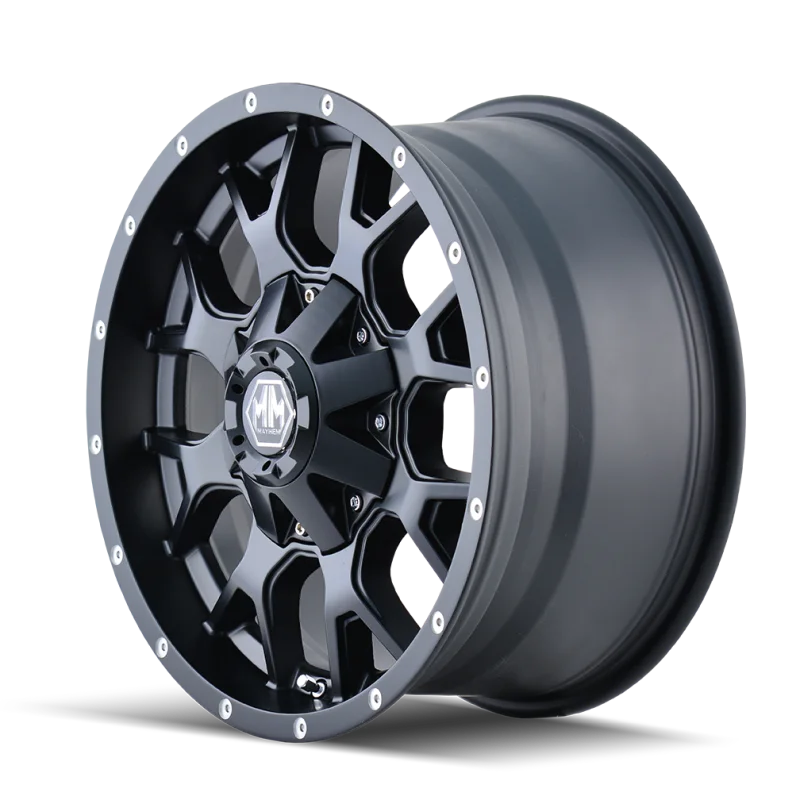 Mayhem 8015 Warrior 20x9 / 8x180 BP / 18mm Offset / 124.1mm Hub Matte Black Wheel - Main Product View