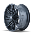 Load image into Gallery viewer, Mayhem 8090 Rampage 20x10 / 5x127 BP / -25mm Offset / 87mm Hub Matte Black Wheel - Side View