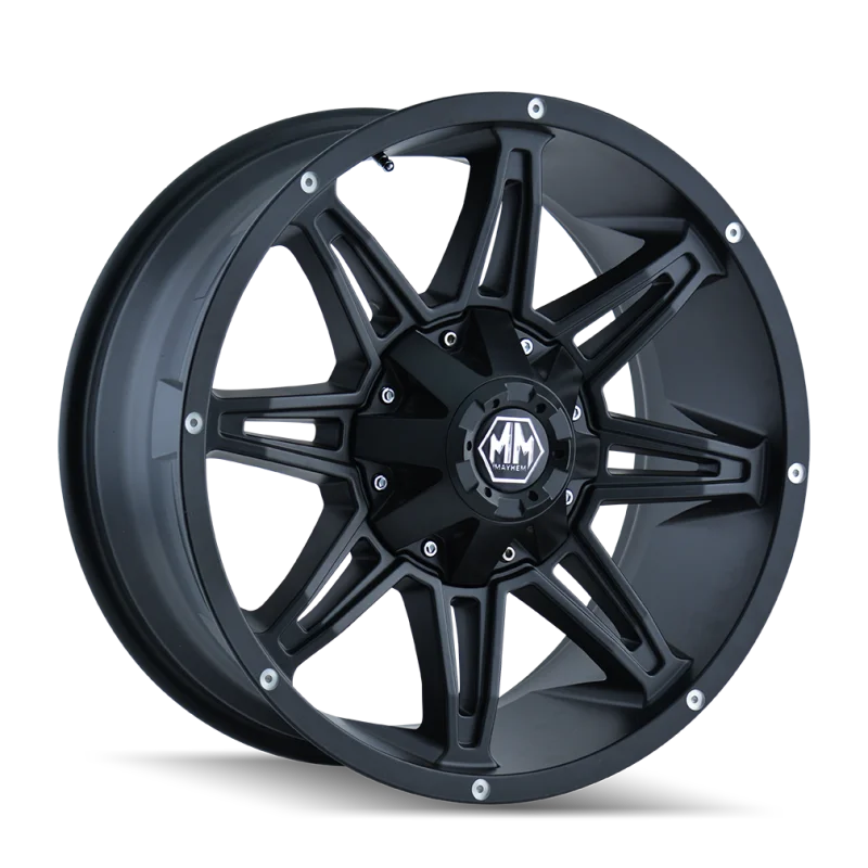 Mayhem 8090 Rampage 20x10 / 8x170 BP / -25mm Offset / 125.2mm Hub Matte Black Wheel