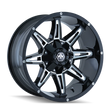 Load image into Gallery viewer, Mayhem 8090 Rampage 20x9 / 8x180 BP / 0mm Offset / 124.1mm Hub Black w/ Milled Spokes Wheel - Main Product View