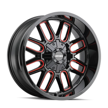 Load image into Gallery viewer, Mayhem 8107 Cogent 22x10 / 8x165.1 BP / -19mm Offset / 130.8mm Hub Gls Blk Mill Prism Red Wheel