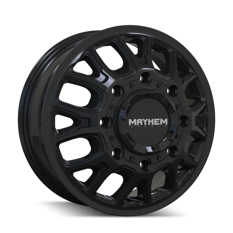 Mayhem 8107D Cogent Dually 17x6.5 / 8x210 BP / 125mm Offset / 154.2mm Hub Gloss Black Wheel