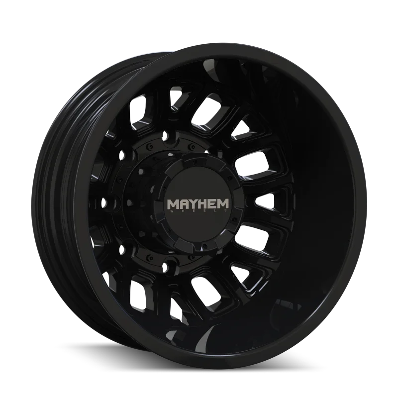 Mayhem 8107D Cogent Dually 17x6.5 / 8x210 BP / -142mm Offset / 154.2mm Hub Gloss Black Wheel