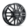 Load image into Gallery viewer, Mayhem 8107D Cogent Dually 20x8.25 / 8x200 BP / 115mm Offset / 142mm Hub Black w/Milled Spokes Wheel - Main Product View