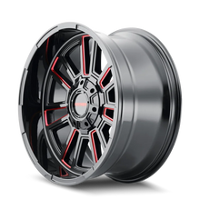 Load image into Gallery viewer, Mayhem 8115 Apollo 20x10 / 8x170 BP / -19mm Offset / 125.2mm Hub Black w/ Prism Red Wheel - Main Product View