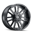 Load image into Gallery viewer, Mayhem 8115 Apollo 20x9 / 8x170 BP / 0mm Offset / 125.2mm Hub Black w/ Milled Spokes Wheel - Side View